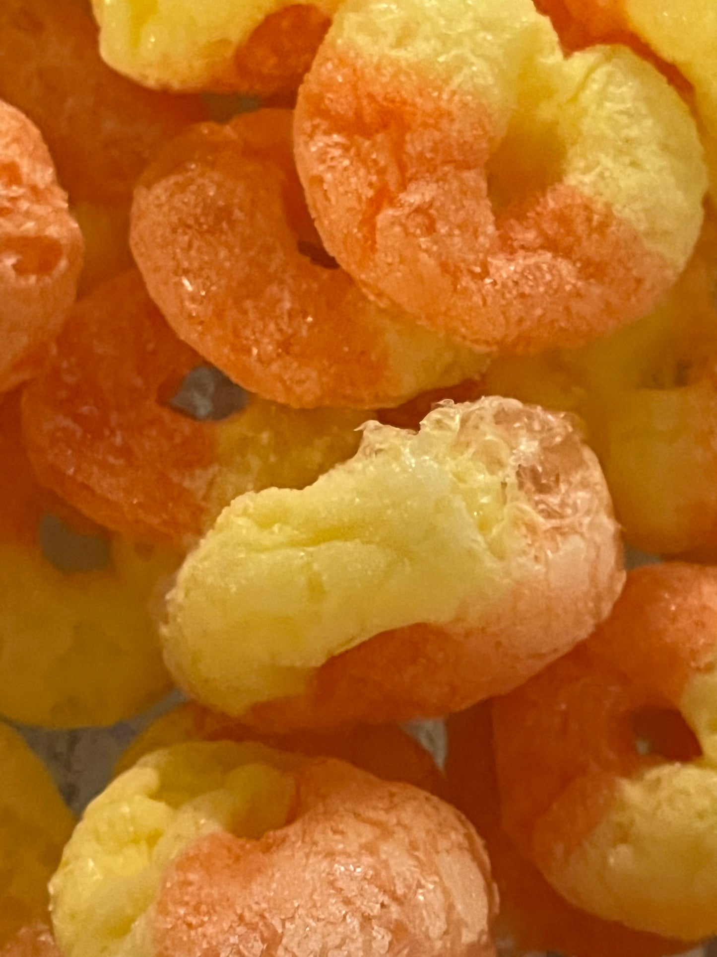 Freeze Dried Peach Ring Candy