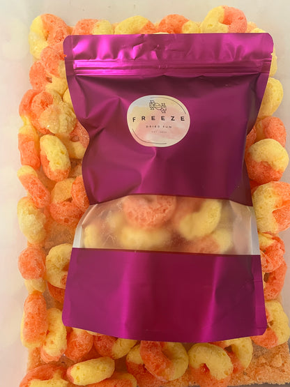 Freeze Dried Peach Ring Candy